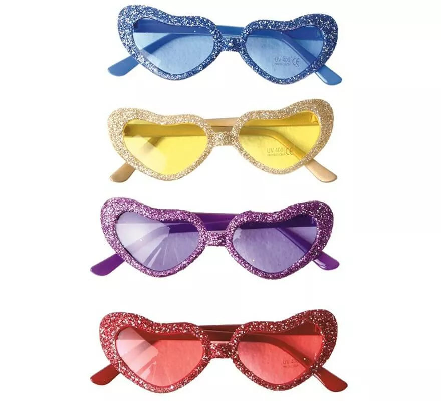 Translation missing: de.Gafas con corazones en colores surtidos