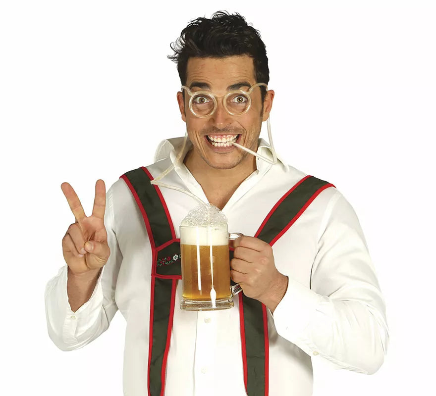 Translation missing: de.Gafas con manguera para Cerveza Party adulto