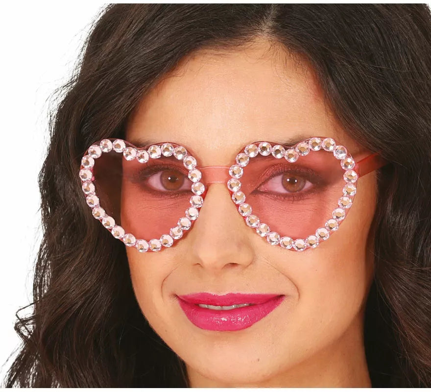 Translation missing: de.Gafas Corazones con brillantes adulta