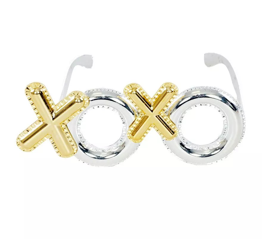 Translation missing: de.Gafas de Besos XOXO dorado y plata