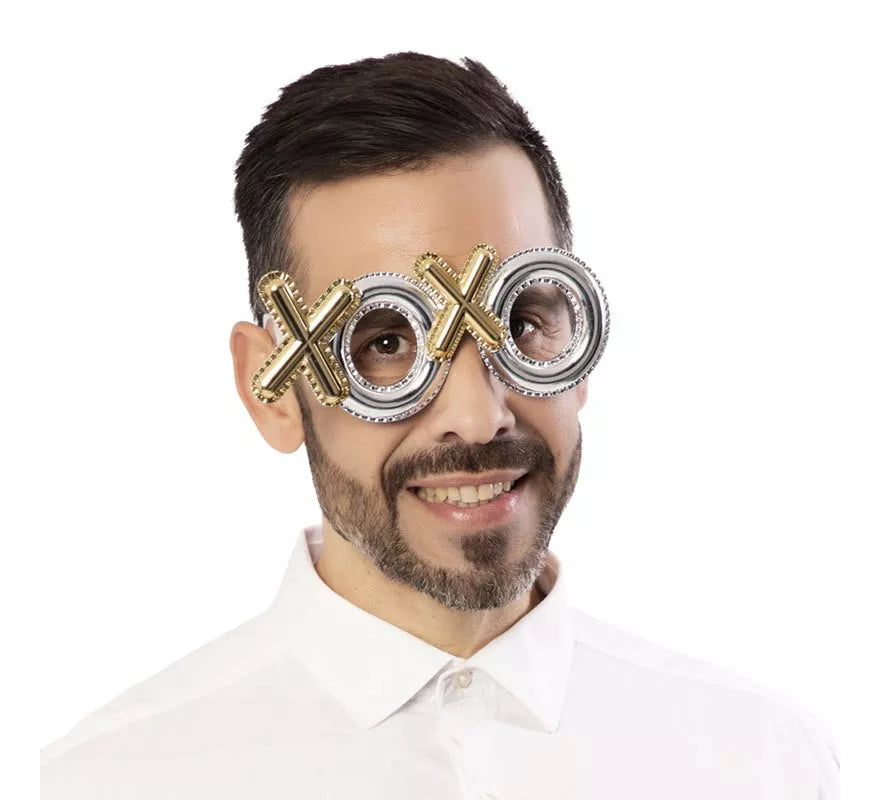 Translation missing: de.Gafas de Besos XOXO dorado y plata
