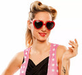 Gafas de Corazones Rojas