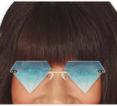 Blaue Diamantbrille für Erwachsene