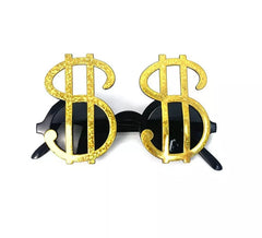 Goldene Dollar-Brille