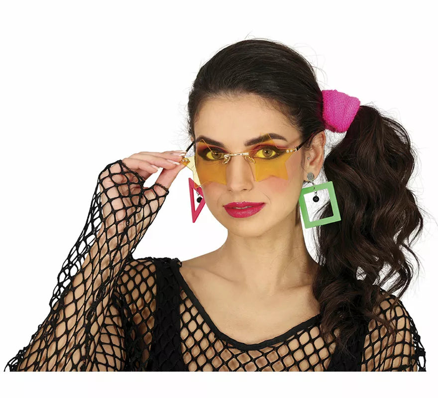Translation missing: de.Gafas de Estrellas naranja adulto