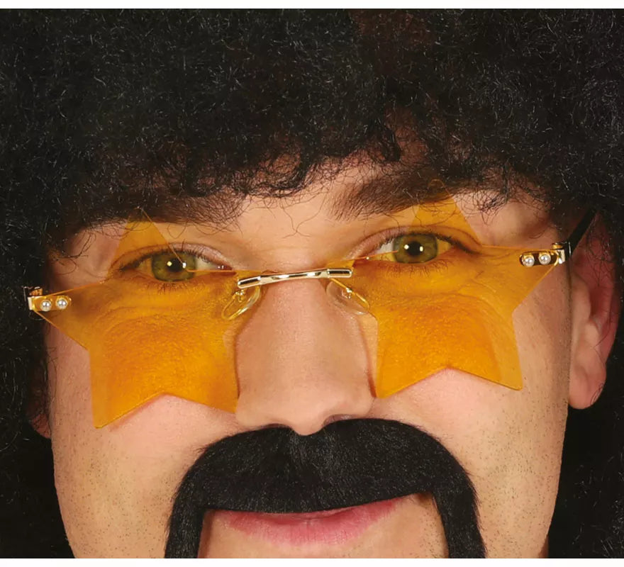 Translation missing: de.Gafas de Estrellas naranja adulto