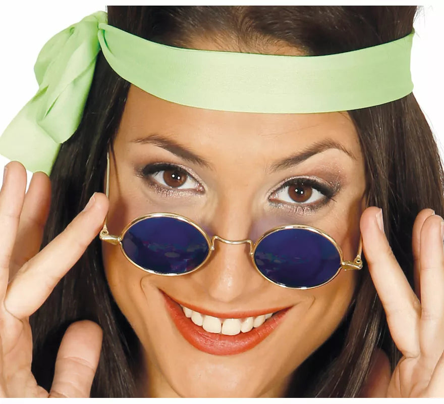 Translation missing: de.Gafas de Hippie circulares en varios colores adulto
