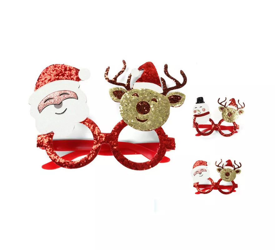 Translation missing: de.Gafas de Navidad con Brillantina en modelos surtidos