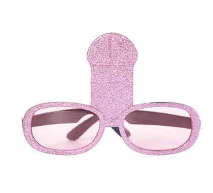Gafas de Pene rosa brillante