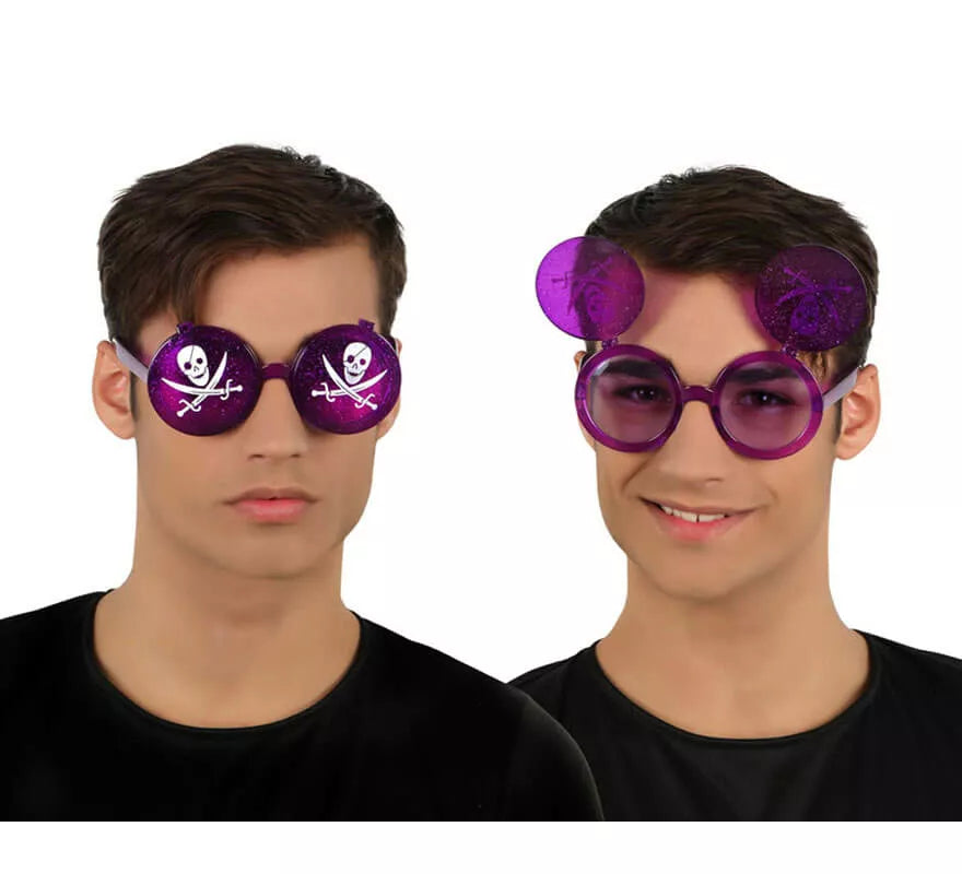 Translation missing: de.Gafas de Pirata Calavera con tapa