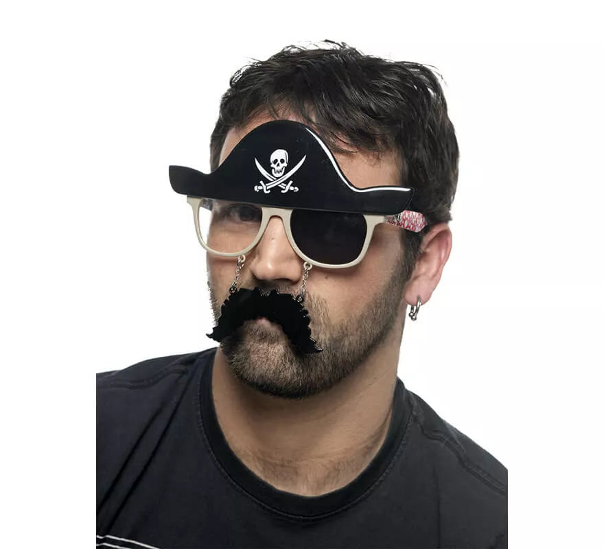 Translation missing: de.Gafas de Pirata con Bigote y Sombrero