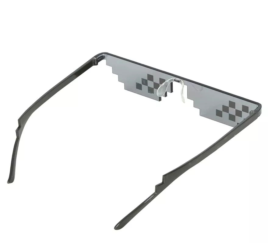 Gafas de Pixel Negro y Blanco