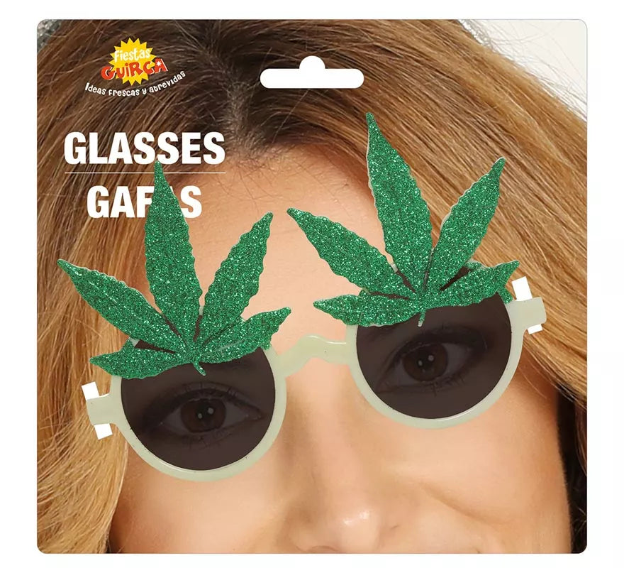 Translation missing: de.Gafas de Rastafari con hojas de Marihuana
