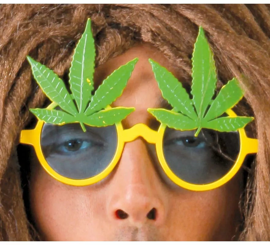 Translation missing: de.Gafas de Rastafari con hojas de Marihuana