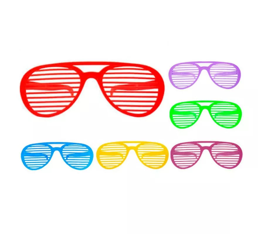 Translation missing: de.Gafas de Rejillas gigante colores surtidos
