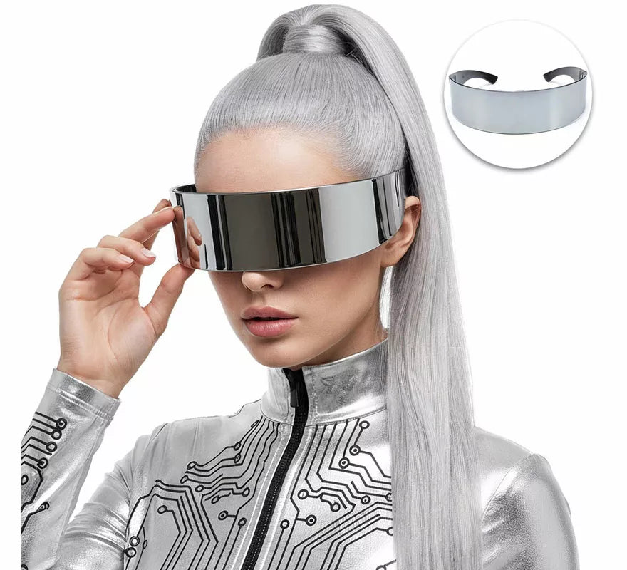Translation missing: de.Gafas de Robot Futuristas plateadas