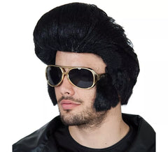 Rocker Brille mit Koteletten