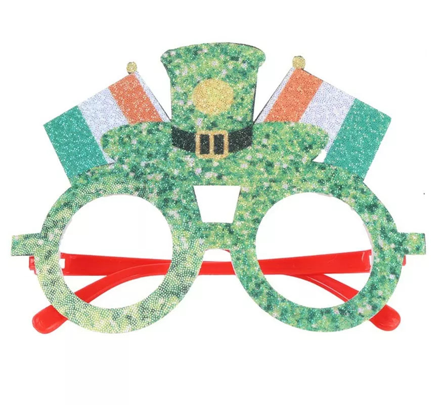 Translation missing: de.Gafas de Sombrero y Bandera San Patricio