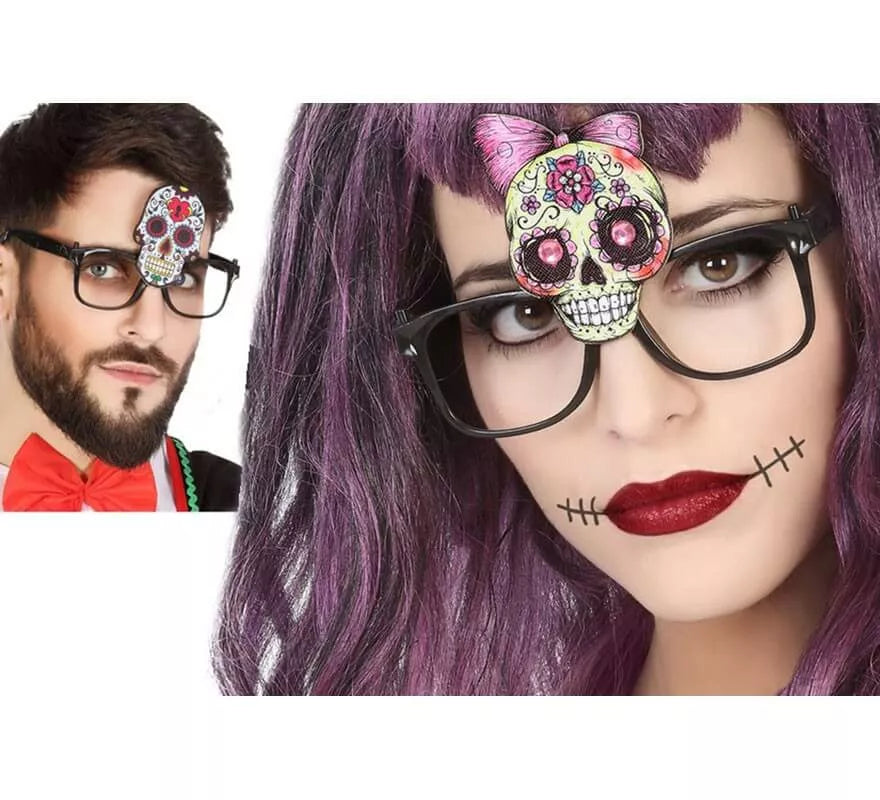 Translation missing: de.Gafas del Día de los Muertos en 2 modelos surtidos