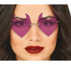 Lila Dämonenbrille
