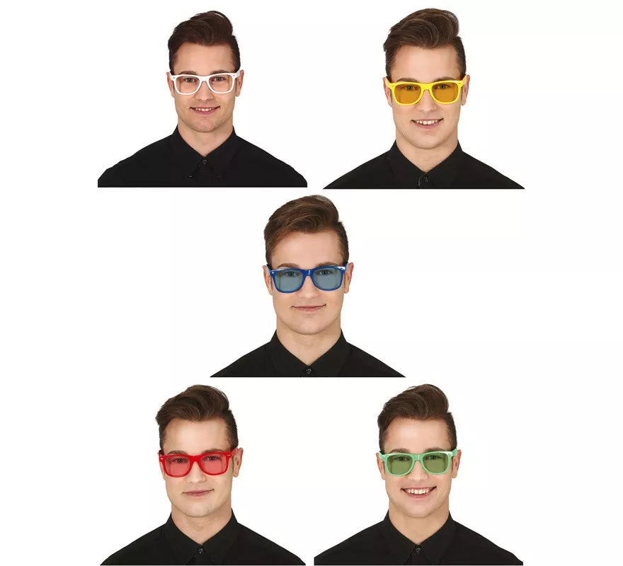 Translation missing: de.Gafas en varios colores con Cristales Transparentes