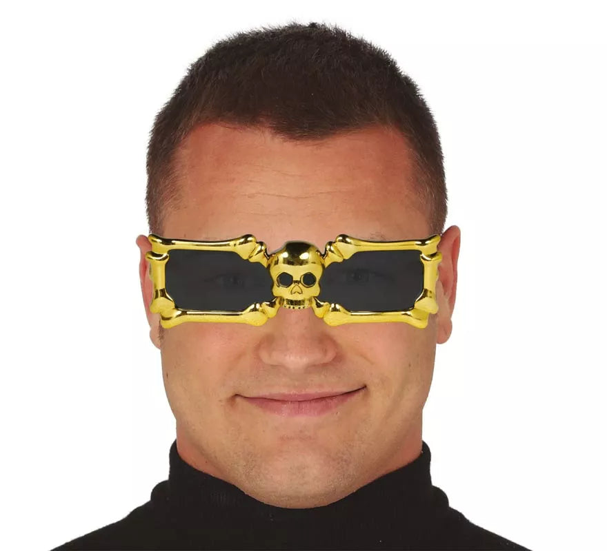 Gafas Esqueleto Oro