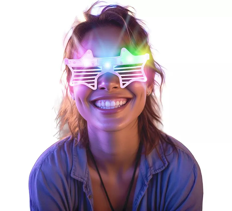 Translation missing: de.Gafas Estrellas a rayas con Led