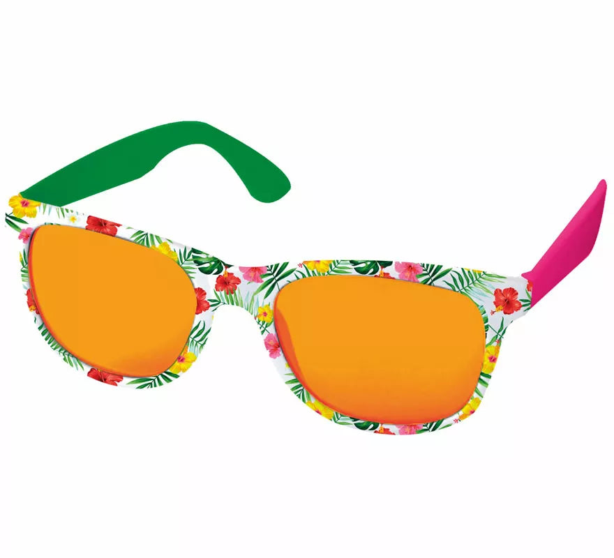 Translation missing: de.Gafas Exóticas Tropicales naranja adulto