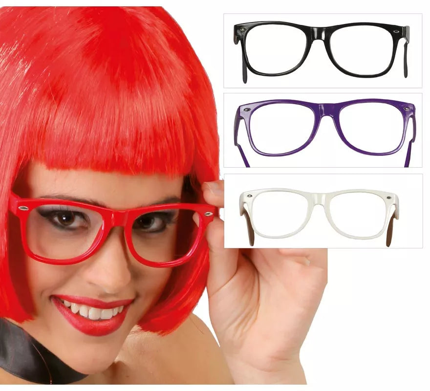 Gafas fashion sin cristales 4 colores surtidos