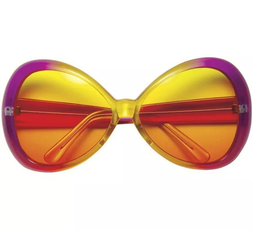 Translation missing: de.Gafas Grandes Años 60 rosas y amarillas