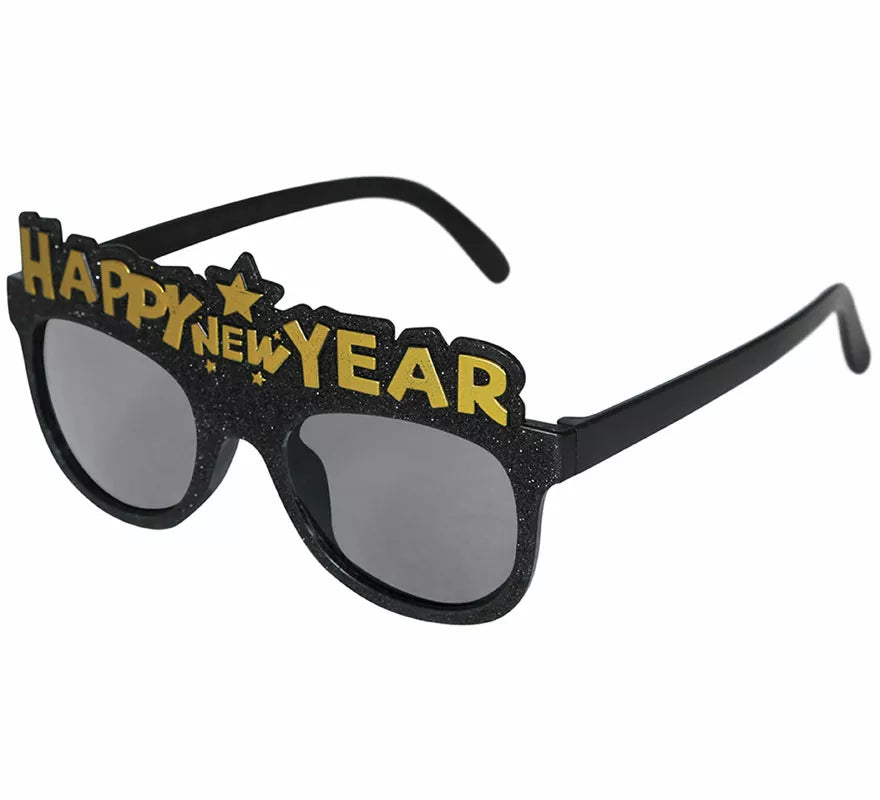 Translation missing: de.Gafas Happy New Year negras adulto