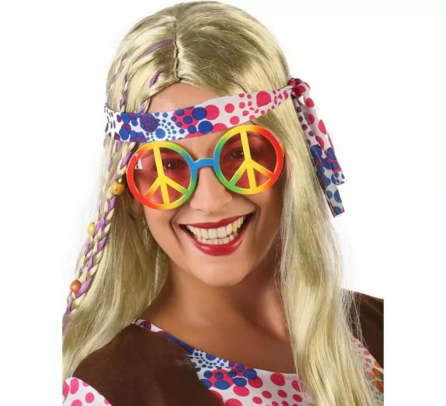 Translation missing: de.Gafas Hippie de la Paz Multicolor