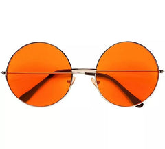 Hippie-Brille aus den 70ern in verschiedenen Farben