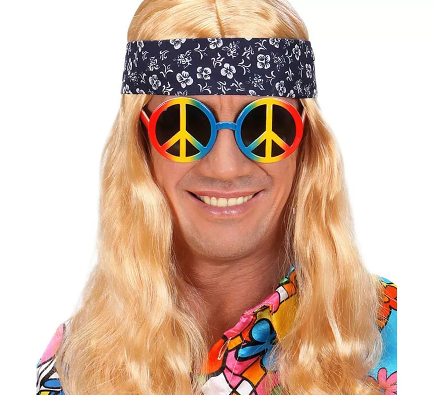 Gafas Hippies de la Paz multicolores