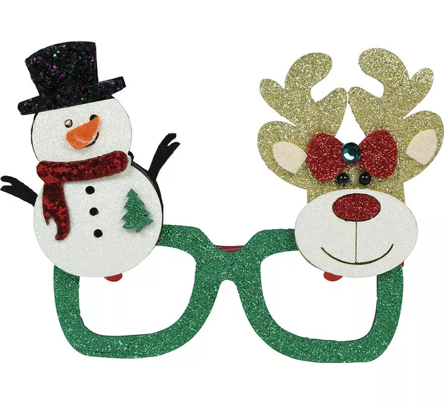 Translation missing: de.Gafas Navideñas de Muñeco de Nieve y Reno
