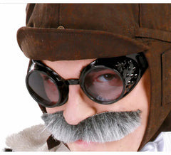 Schwarze Piloten-Fliegerbrille