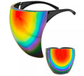 Gafas o Pantalla Facial Lente de Espejo Arcoíris