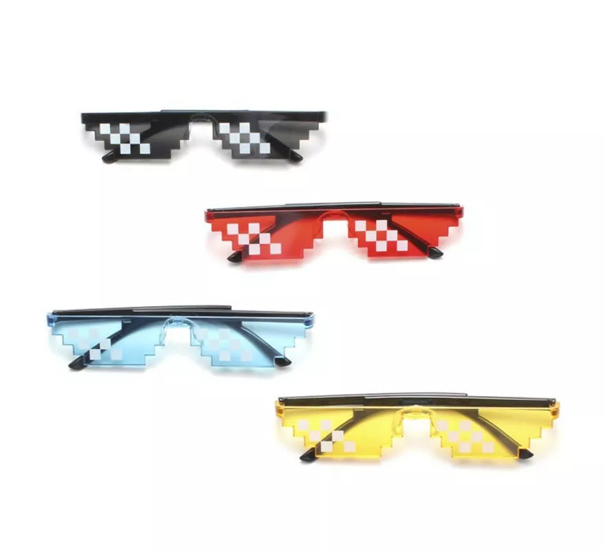 Translation missing: de.Gafas oscuras Pixeles punteadas en colores surtidos adulto