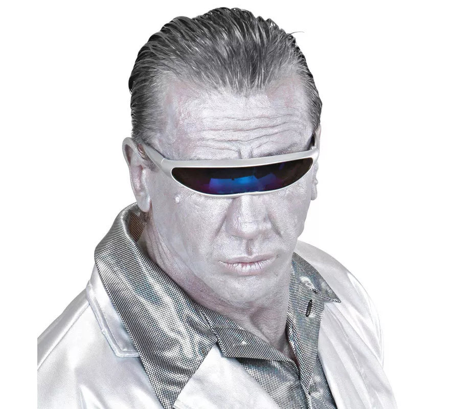 Translation missing: de.Gafas Robot Plateadas Futuristas