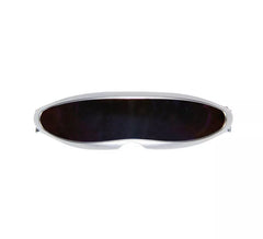 Futuristische silberne Roboterbrille