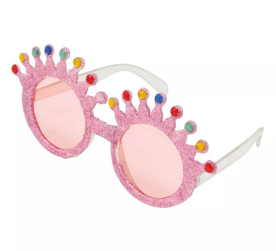 Gafas Rosas con Glitter