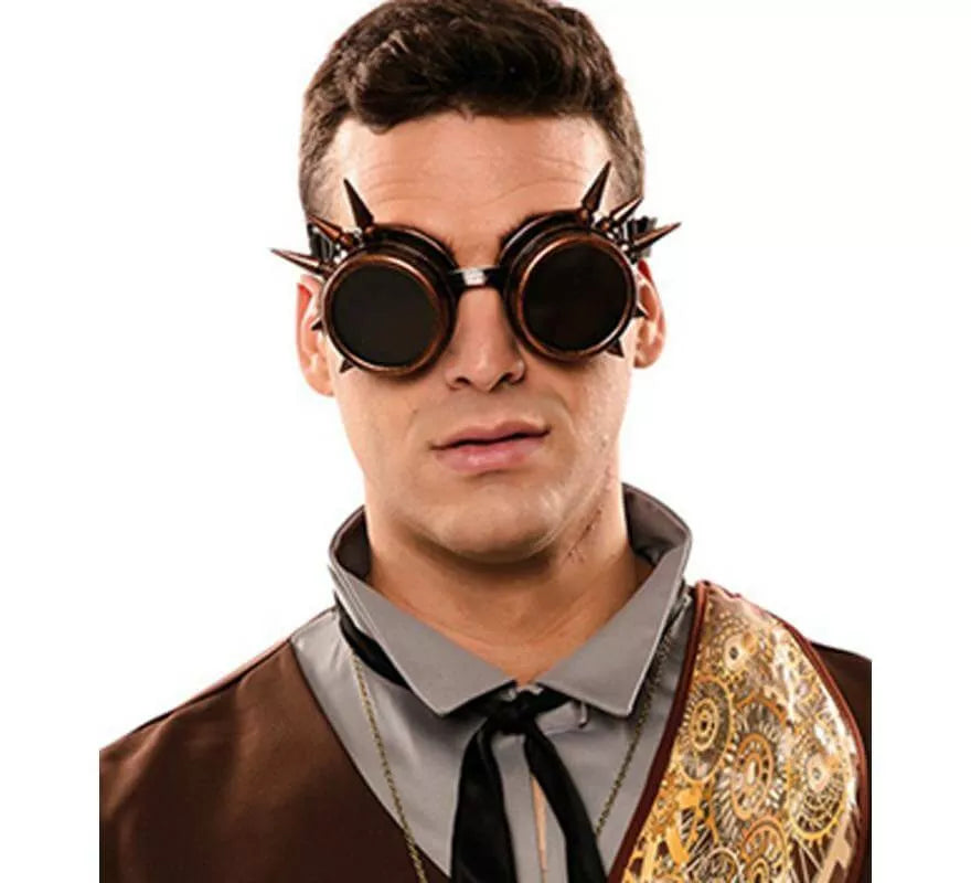 Translation missing: de.Gafas Steampunk Bronce con Púas