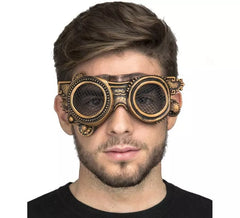 Steampunk-Brille mit Augengitter