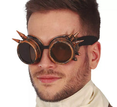 Klassische Steampunk- Brille mit Spikes für Erwachsene