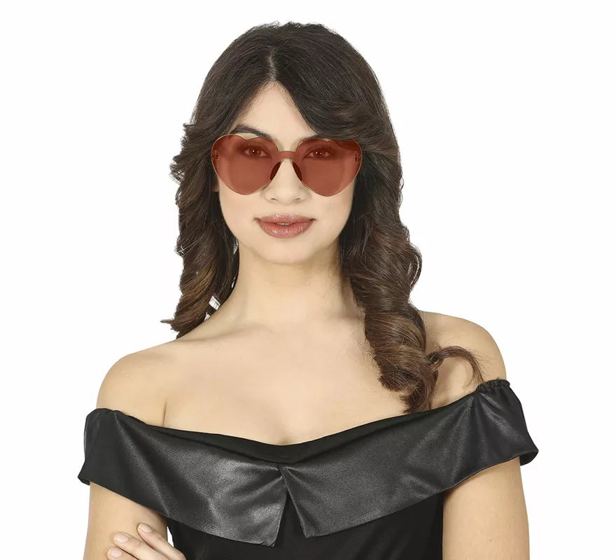 Translation missing: de.Gafas Transparentes de Corazón rojo