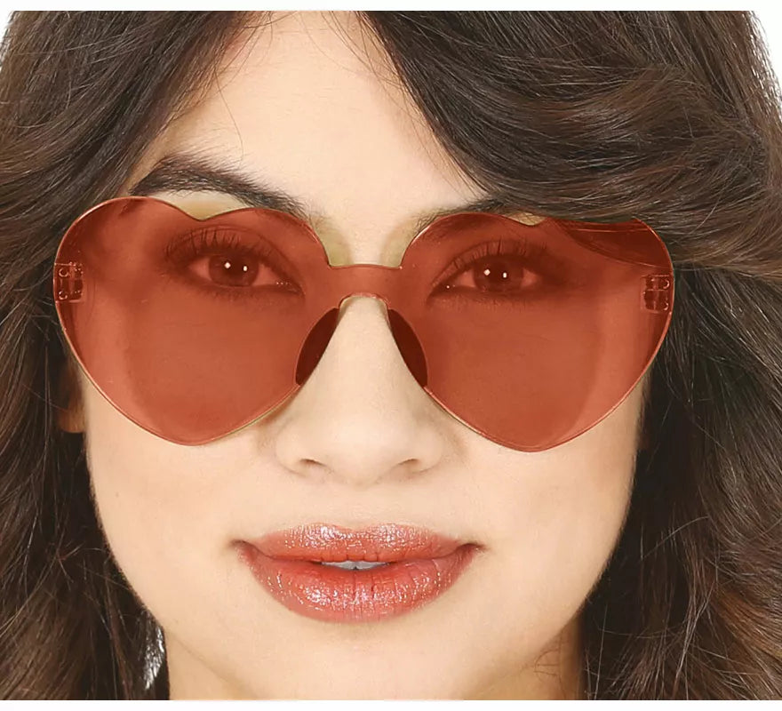 Translation missing: de.Gafas Transparentes de Corazón rojo
