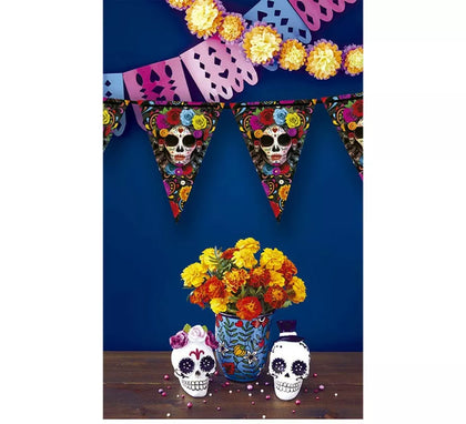 Gallardete Catrina colorida de 300 cm