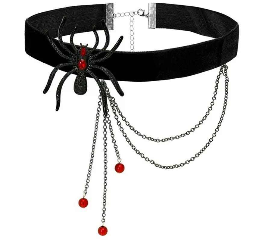 Translation missing: de.Gargantilla con Araña y Diamantes rojos