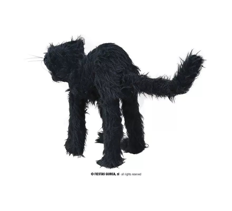 Translation missing: de.Gato Salvaje Peludo negro de 30 cm