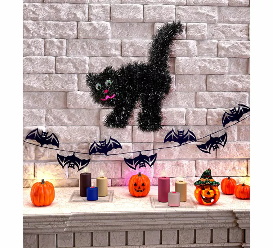 Translation missing: de.Gato negro de Oropel de 30x36 cm